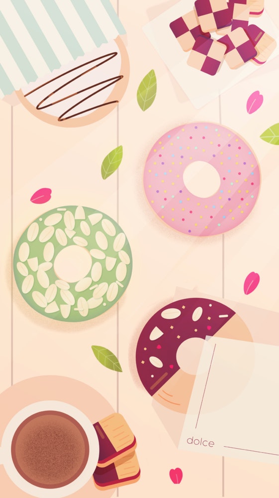 Assortment of donuts and sweets