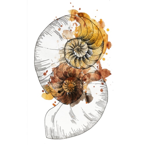 Download Free Nautilus Shell Illustrations Mixkit