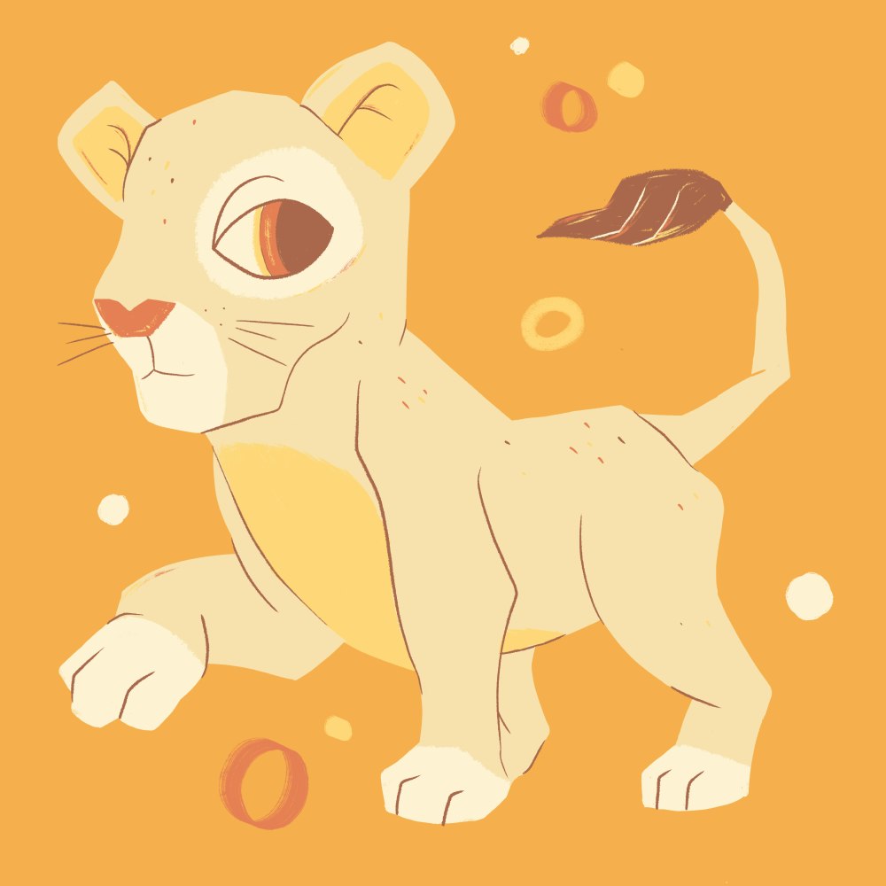 Cute Lion Cub