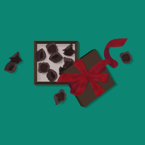 Empty box of chocolates