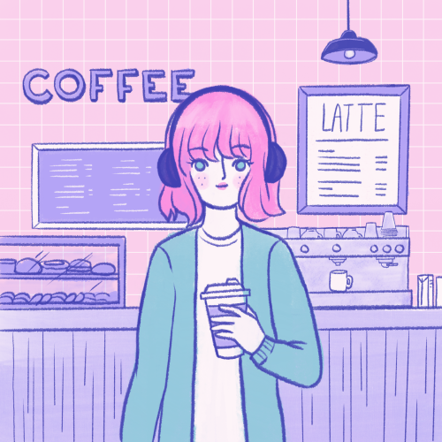 Free Art Girl Holding Takeaway Coffee In City Cafe Mixkit