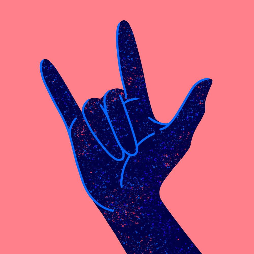 Love symbol hand gesture | Public domain vectors