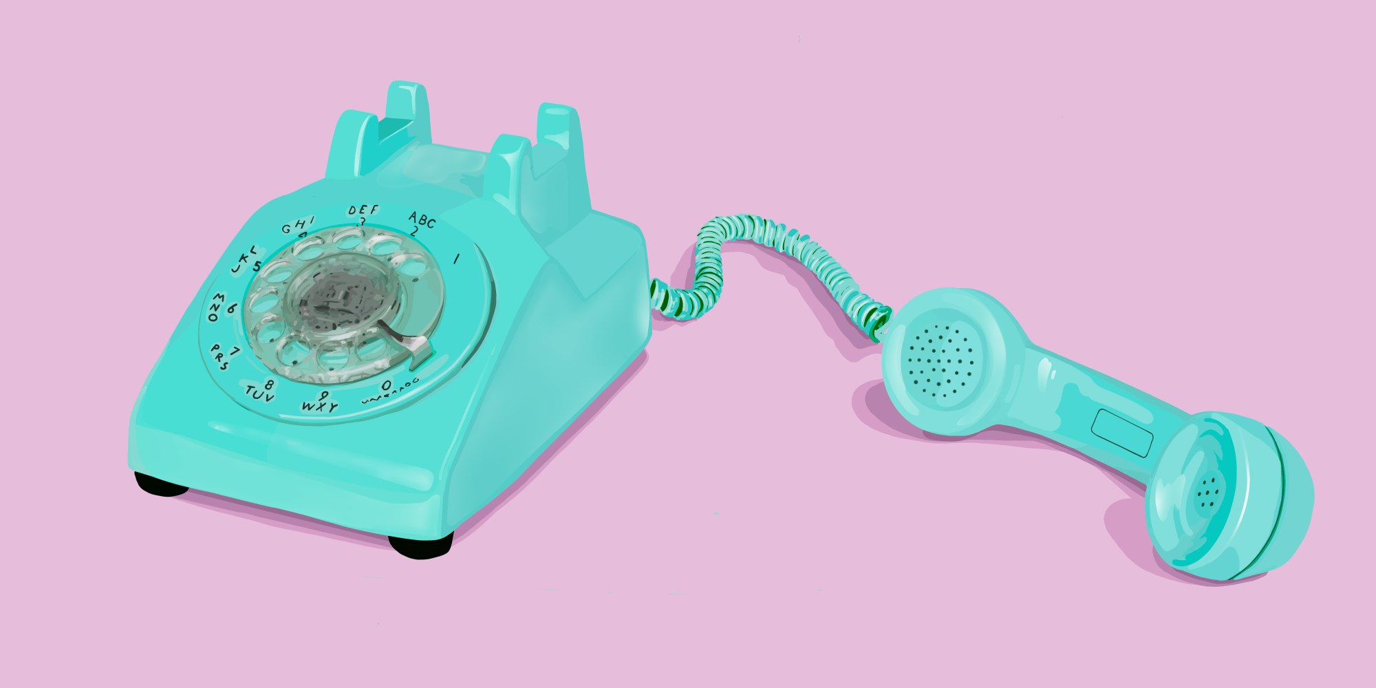 Free Art - Rotary telephone with receiver off the hook | Mixkit