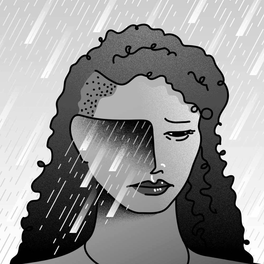 Free Art - Sad girl crying | Mixkit