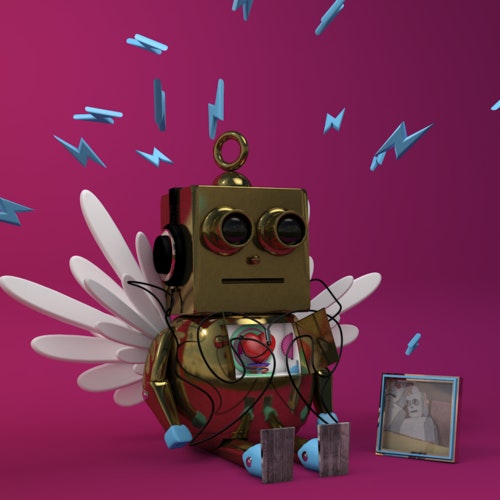 Small robot with wings