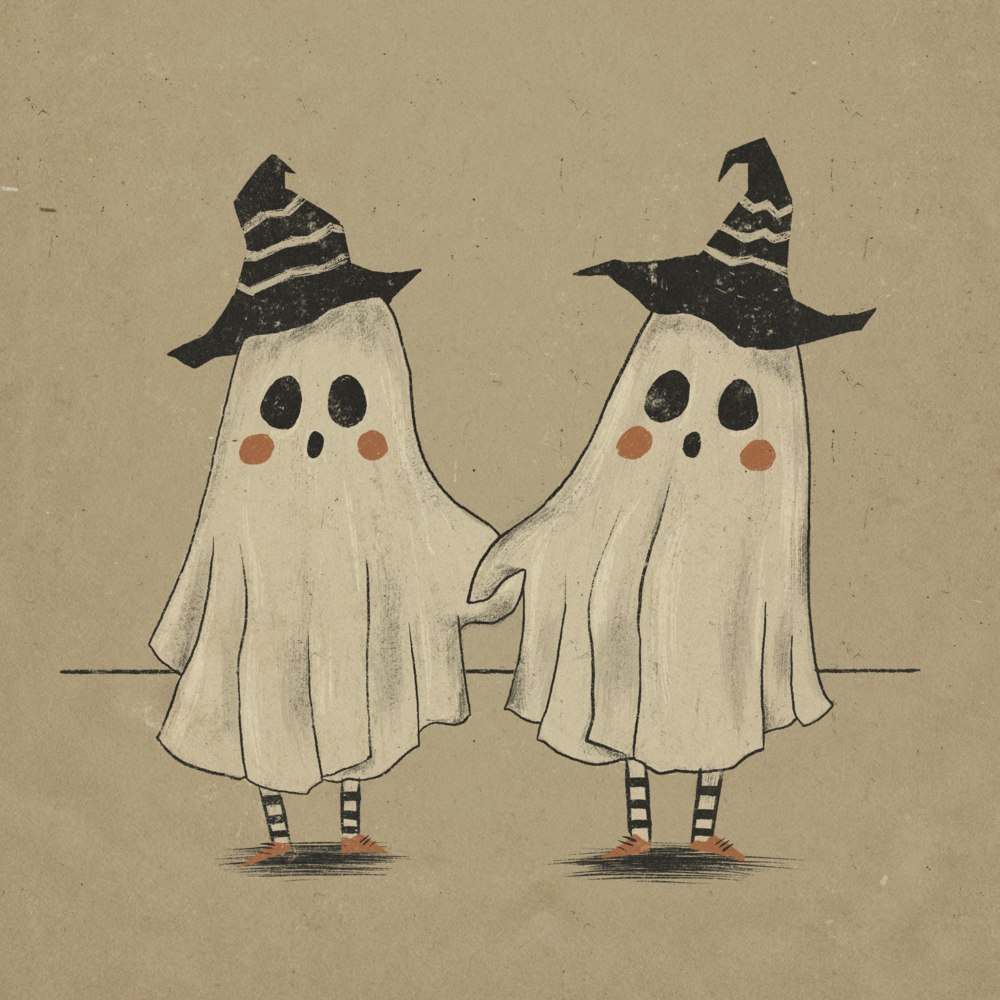 cute ghost friends