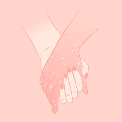 Two people Holding hands