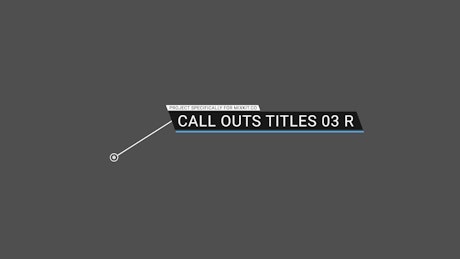Call-out banner with latent focus point