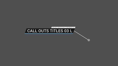 Call-out framed banner title.