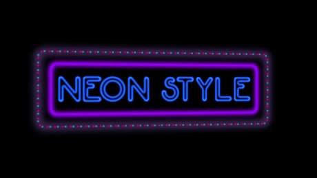 Neon Sign Title.