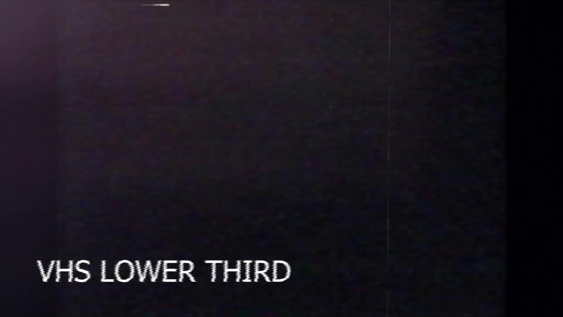 VHS Lower Third with overlay Free Premiere Pro Template Mixkit