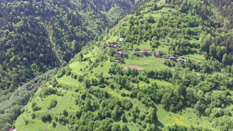 A small village in the mountain.