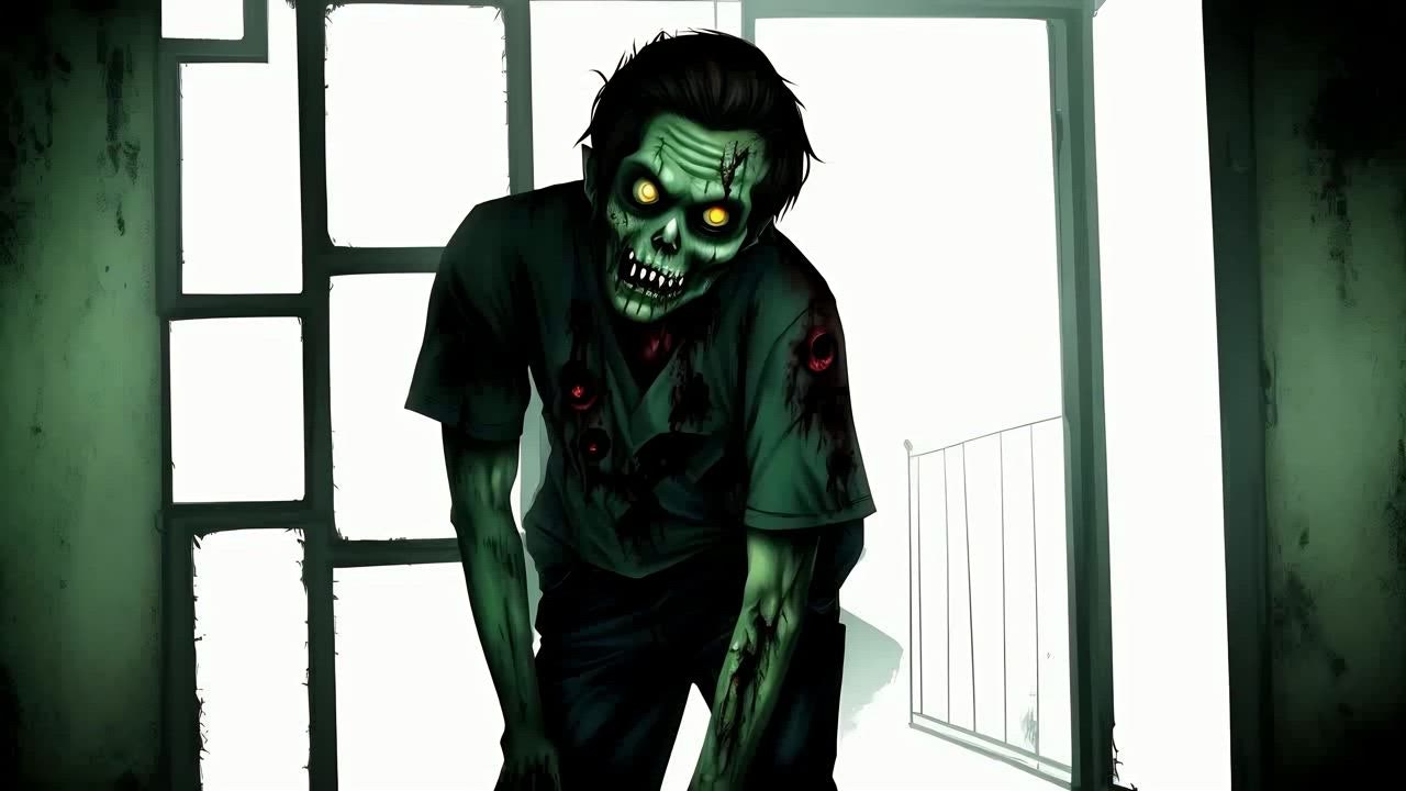 Zombie seram berjalan 888 slot cc di lorong gelap