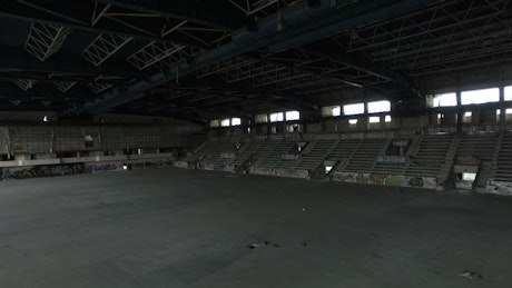 Abandoned stadium.