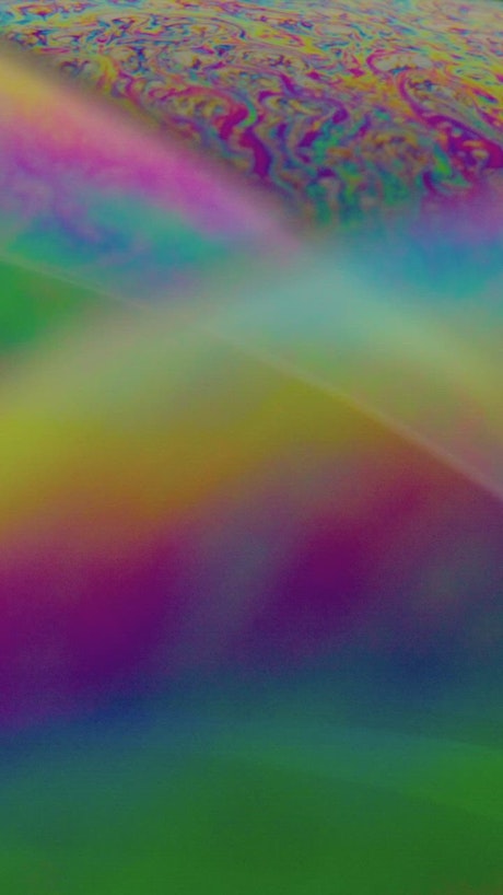 Abstract and colorful surface of soap bubbles.