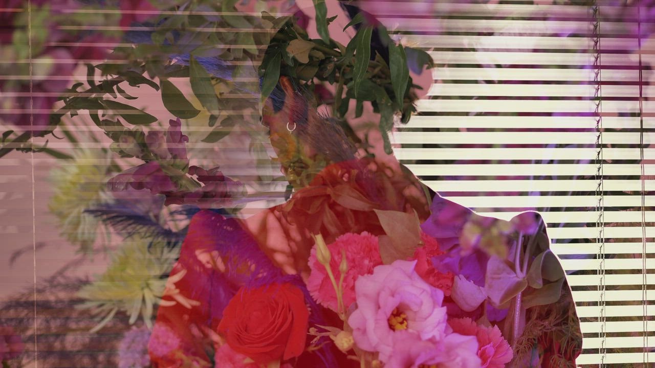⁣Abstract female video wit LIVE DRAW TOTO WUHAN h an LGBTQ boy and flowers