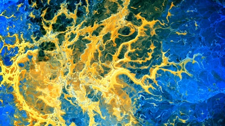 Abstract oil painting in motion