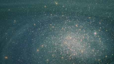 Abundant stars lighting up the space.