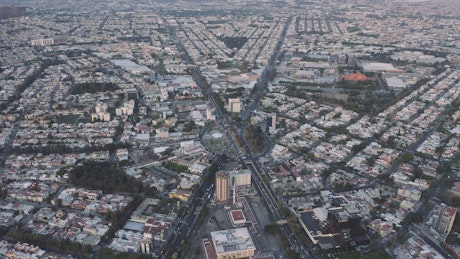 Aerial view of a city during the day