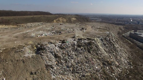Aerial view of the dump