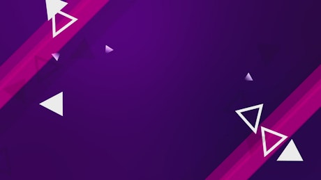 Animation of purple background and white triangles