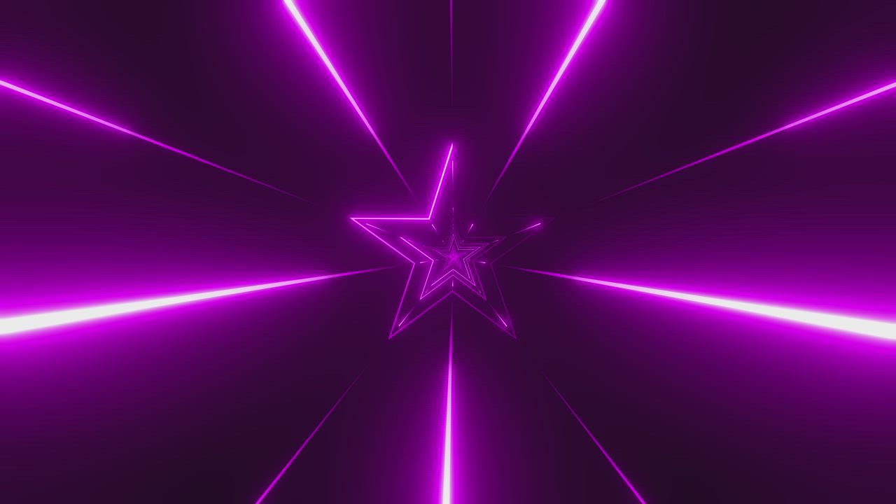 Animation of purple laser stars - Free Stock Video - Mixkit