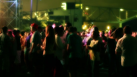 Audience of a music festival.