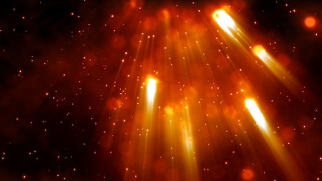 Background red hot particles video.