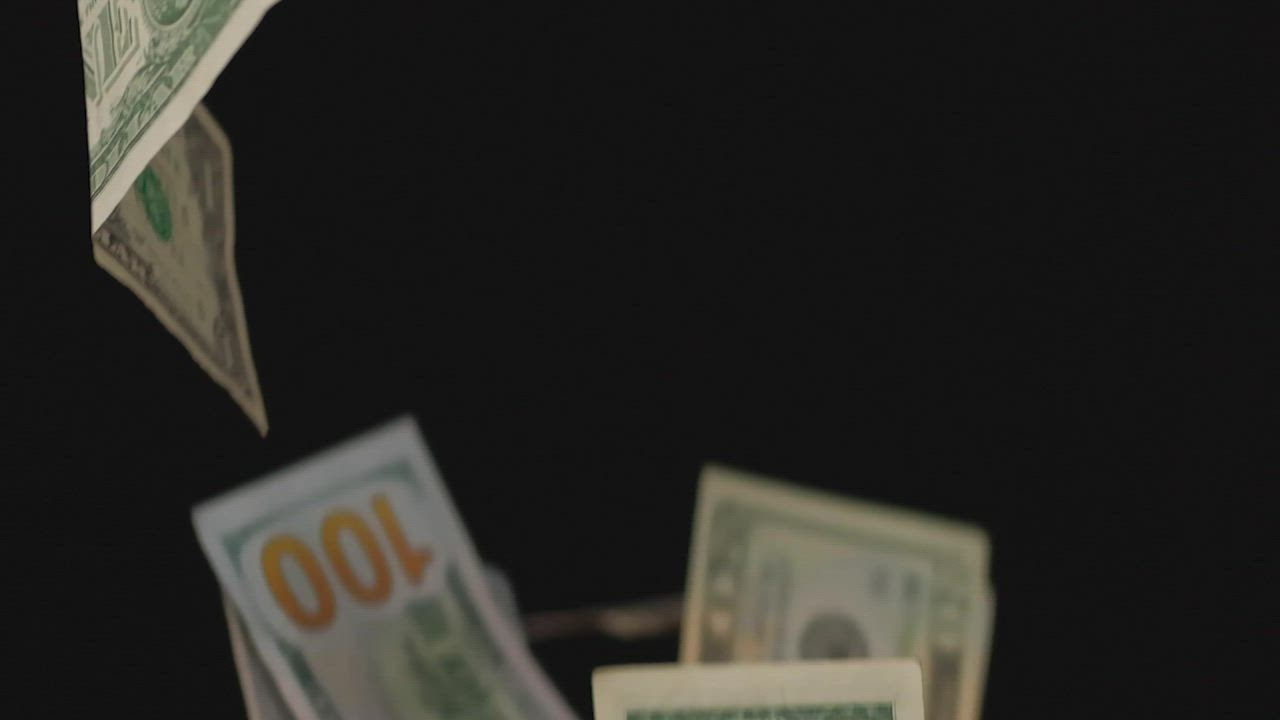 money black background