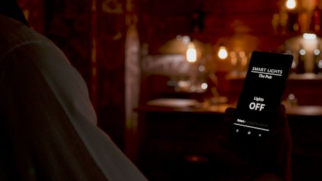 Barista uses mobile app innovation to turn on cafe lights