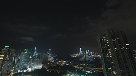 Beautiful lights throughout Hong Kong