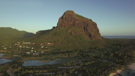 Beautiful rock formation in Mauritius.