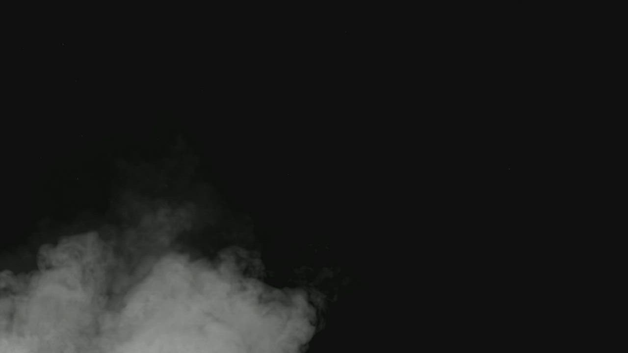Black background with smoke at the bottom - Free Stock Video