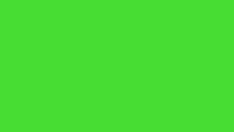 Black ink covering a green screen