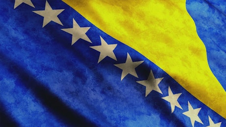 Bosnia And Herzegovina flag.