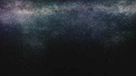 Bright and immense milky way in space