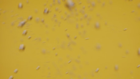Bubbles on a yellow background