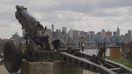 Cannon on display