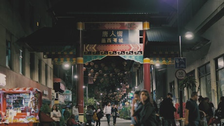 Chinatown at night.
