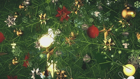 Christmas decorations, 3D animation