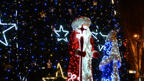 Christmas light display.