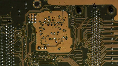 Circuit board closeup.