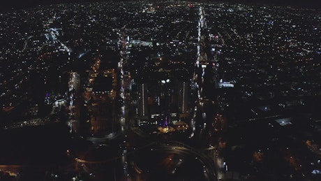 City life at night.