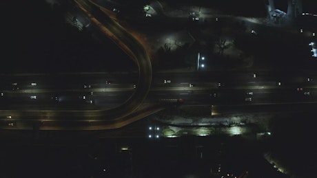 City traffic at night.