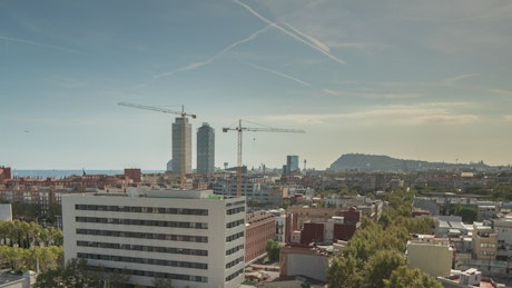 City view of Barcelona.