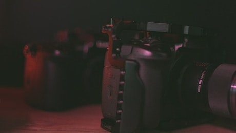 Close shot photographic equipment.