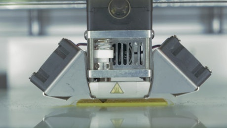 Closeup of a 3D Printing head