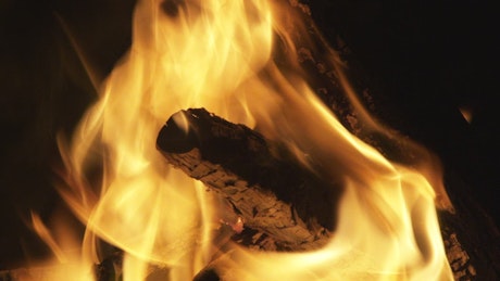Closeup of a fire pit