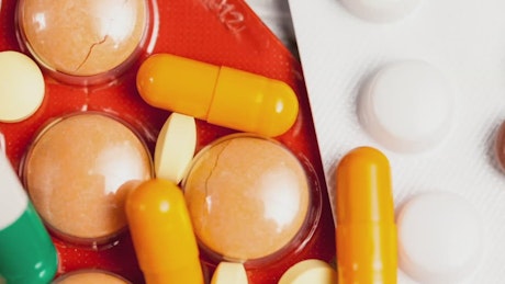 Closeup shot of medicines