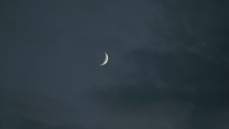 Cloudy moon during an eclipse.